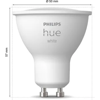 Lampička Philips Hue White LED reflektor GU10 4,2 W, sada 2 kusů - Doprava zdarma