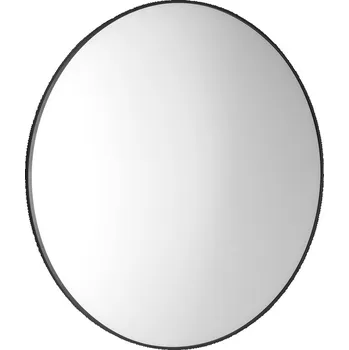 Zrcadlo Sapho AROWANA kulaté zrcadlo v rámu ø 80cm, černá mat