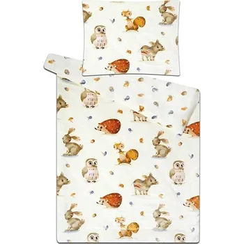 Povlečení Svitap sleepwell Zvířátka v lese 140 × 200 cm