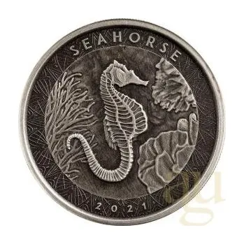 1 unce stříbrná mince Samoa Seekůňchen 2021 Antik Finish