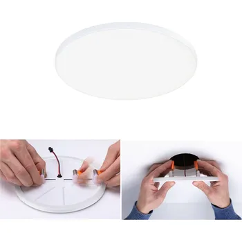 Lampička Paulmann Veluna Edge LED zapuštěná IP44 4 000K Ø 16cm - Instalační průměr 6,8 - 14 cm bílá LED 12 W celkem - Doprava zdarma