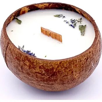 Svíčka Tropikalia Svíčka v kokosu - vůně Melissa (Meduňka)