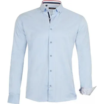 Pánská košile Pánská sportovně elegantní košile SLIM FIT střih 1560-2, VELIKOST 4XL