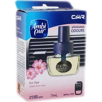 Osvěžovač vzduchu AMBI PUR CAR FOR HER Osvěžovač vzduchu náhradní náplň