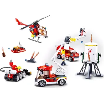 Stavebnice Sluban B0811 Sada hasičské zásahové jednotky