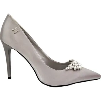 Dámské lodičky Stříbrné saténové Lodičky Laura Biagiotti Velikost: 39