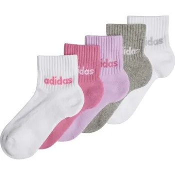 Dívčí ponožky adidas LINEAR ANKLE KIDS 5P KXXL Mix