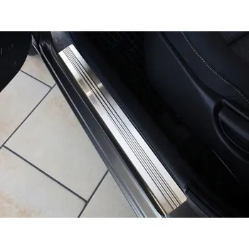 Lišta karosérie Ochranné kryty prahů, Kia Rio III, 2011-2017, Hatchback, Sedan, Silver (AV210112)