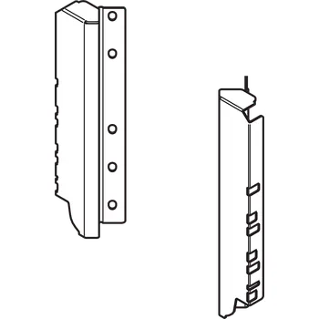 Nábytkové kování BLUM Držák zad "D" L+P bílý, rohová zásuvka TBX antaro