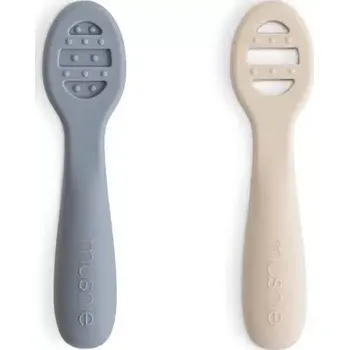 dětská jídelní sada MUSHIE první lžičky na příkrmy Tradewinds/ Shifting Sand