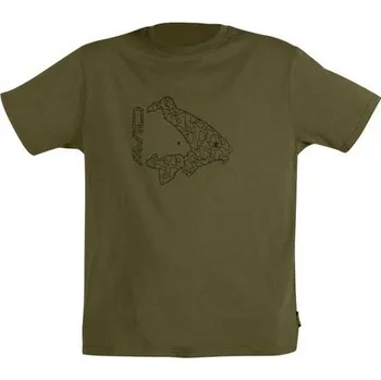 Rybářské oblečení Avid Triko Icon T-Shirt khaki - M