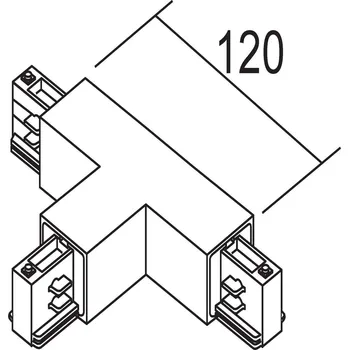 Lampička Ivela T-konektor uzemnění vlevo, bílý bílá - Doprava zdarma