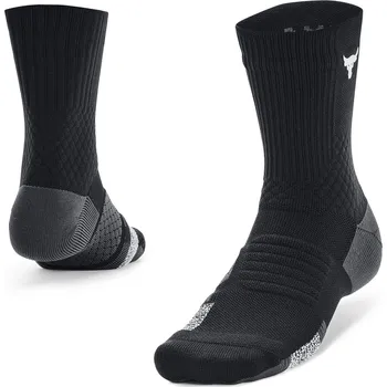 Pánské ponožky Vysoké funkční ponožky Under Armour P ROCK AD PLYMKER MID (1 PAIR) černé 1376230-001 - M | UK 8 | US 10,5