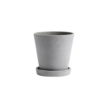 Květináč Květináč Flowerpot s podmiskou Grey M