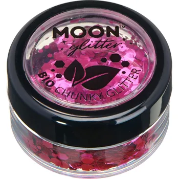 Třpytka na tělo a vlasy BIO třpytky MOON - Klasické, hrubé Barva: růžový, Třpytky: BIO, klasické, hrubé