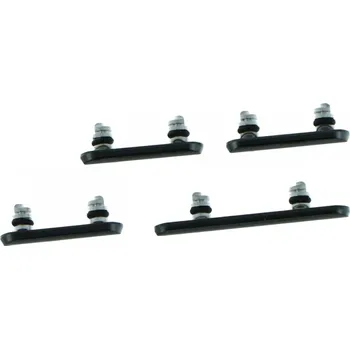 Náhradní díl pro mobilní telefon Boční tlačítka pro iPhone X ORI - Černá - 4ks v jedné sadě