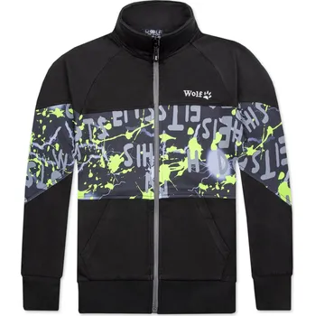 Chlapecká mikina Chlapecká mikina - Wolf M2452, černá Barva: Černá, Velikost: 152