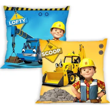 Dekorativní polštářek Povlečení na polštář Bob Stavitel 40 x 40 cm FARO