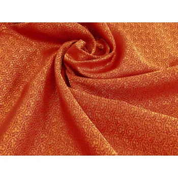 HEDVA ČESKÝ BROKÁT Luxusní brokát 160 51324 TROJLÍSTEK MALÝ červená | 13