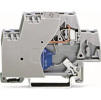 modulární přístroj a rozvaděč WAGO Svorka 280-502/281-584 pro moduly Dvoupatrová S koncovou bočnicí, šedá 280-502/281-584