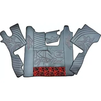 Ochranný autopotah Podlaha SCANIA NTG R KING (odpružená/odpružená)- dánská plyš červená