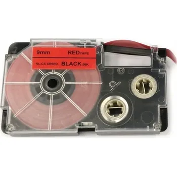 Pásek do tiskárny Páska - CASIO XR-9RD - 9 mm červená - černý tisk - kompatibilní