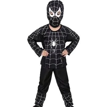 Karnevalový kostým FunCo Dětský kostým Spiderman černý 122-134 L