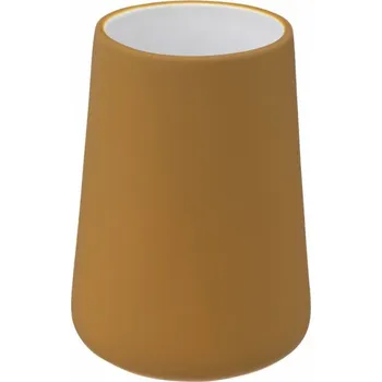 Držák na kartáček KELÍMEK NA KARTÁČKY keramický hořčicový matný