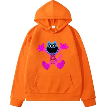 Chlapecký svetr Smiling Critters Dětská mikina s potiskem Smilings Critters s klokaní kapsu (mix barev) Barva: Oranžová, Velikost: 120 (5-6 let)