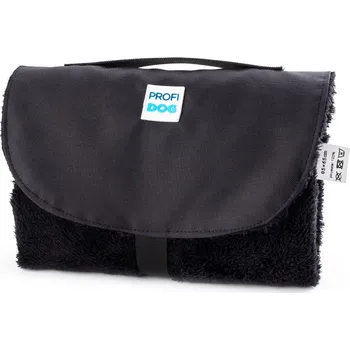 Pelíšek pro psa PROFIDOG Deka skládací NEON M 105 x 70 cm černá-hnědá (Plys,Spylon)