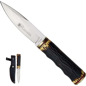 kapesní nůž Columbia Pevný nůž "ANTLER JUNIOR" s pouzdrem