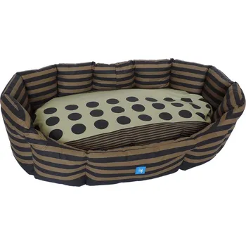 Pelíšek pro psa PROFIZOO Pelech Living 95 zeleno-hnědá (bav)