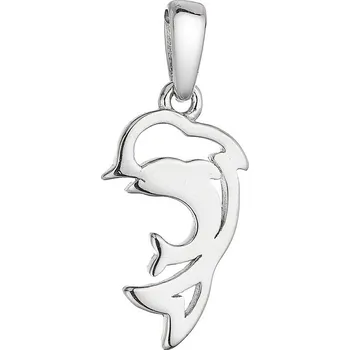 Přívěsek Evolution Group s.r.o. Stříbrný přívěsek delfíní matka s mládětem 64007