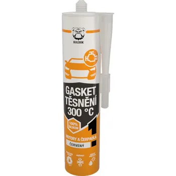 Tmel Gasket těsnění 300 °C BULDOK červený 280ml