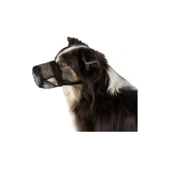 Náhubek pro psa Ochranný náhubek polyester síťka, černý XS 15cm