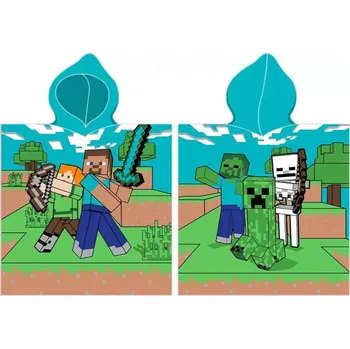DĚTSKÉ PONČO MINECRAFT TIME TO MINE 50x115 cm