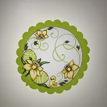 prostírání Velikonoční prostírání 23cm KRASLICE ZELENÉ