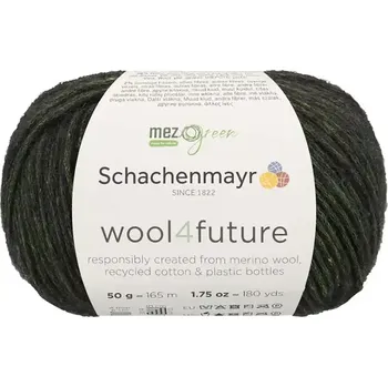 Příze Schachenmayr WOOL4FUTURE 70 moss green (Recyklovaná příze WOOL4FUTURE 70 moss green)