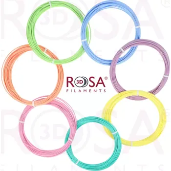 Filament 3D PEN PACK ROSA3D PLA PASTEL COLOURS 1,75 mm 7 x 10m