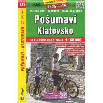 Pošumaví Klatovsko 1:60 000 - cyklomapa Shocart číslo 135 - ShoCart