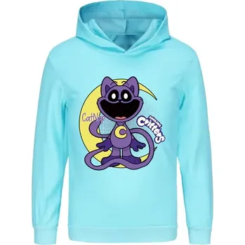 Chlapecký svetr Smiling Critters Dětská mikina s potiskem Smilings Critters CATNAP (mix barev) Barva: tyrkysová, Velikost: 5-6 let (120)
