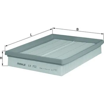 Vzduchový filtr Vzduchový filtr, , 10421389, 15948272, 19166106, 25099149, 5834036, 835619, 835621, 93183040, KNECHT, LX 722