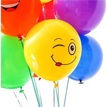 Balónek Balónky s obličejem 10 ks