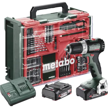 Metabo BS 18 L BL Set aku vrtací šroubovák, 18 V, 2 Ah Li-Ion vč. 2x aku, bezkartáčové, kufřík, vč. nabíječky, vč. příslušenství, 613155710