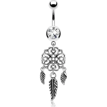 Piercing Šperky4U Piercing do pupíku - lapač snů - WP01114-C