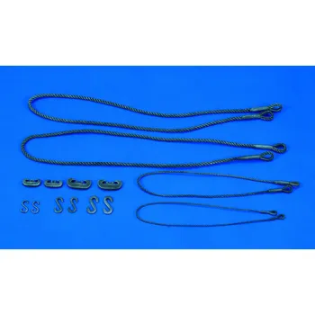 Plastikový model Royal Model 1/35 German tanks Tow Cables & Towing Clevis-WWII
