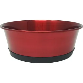 Miska pro psa PROFIZOO Miska nerezová extra protiskluzová 900 ml Červená