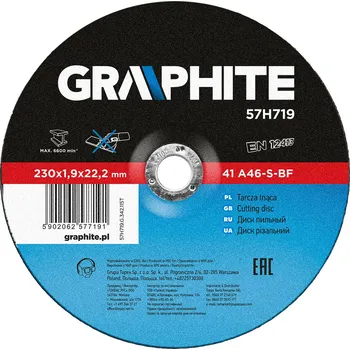 Řezný kotouč Graphite Řezný kotouč na kov 230 x 1,9 x 22.2 mm