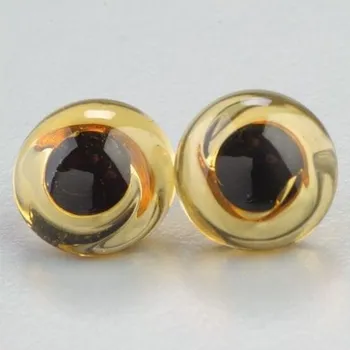 Kabelové oko Oko zvířecí plastové průměr 8mm - žluté 1ks /oko/