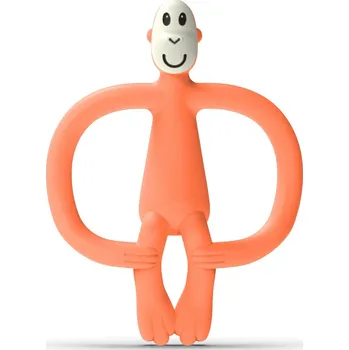 Hračka pro kojence MATCHSTICK MONKEY Kousátko a zubní kartáček bez ocasu Orange